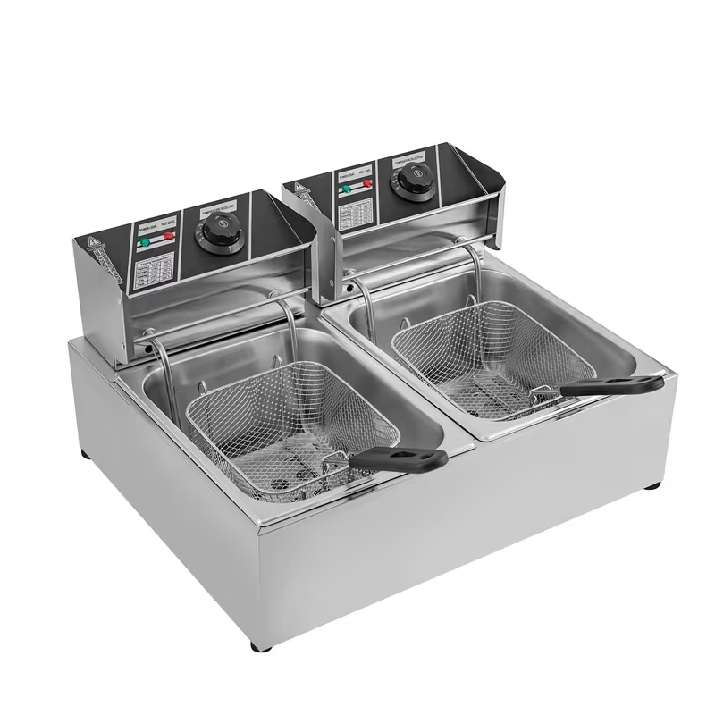 Friteuza Electrica Capacitate - 12 litri din Inox - Putere 5000W - Uz Profesional sau Personal