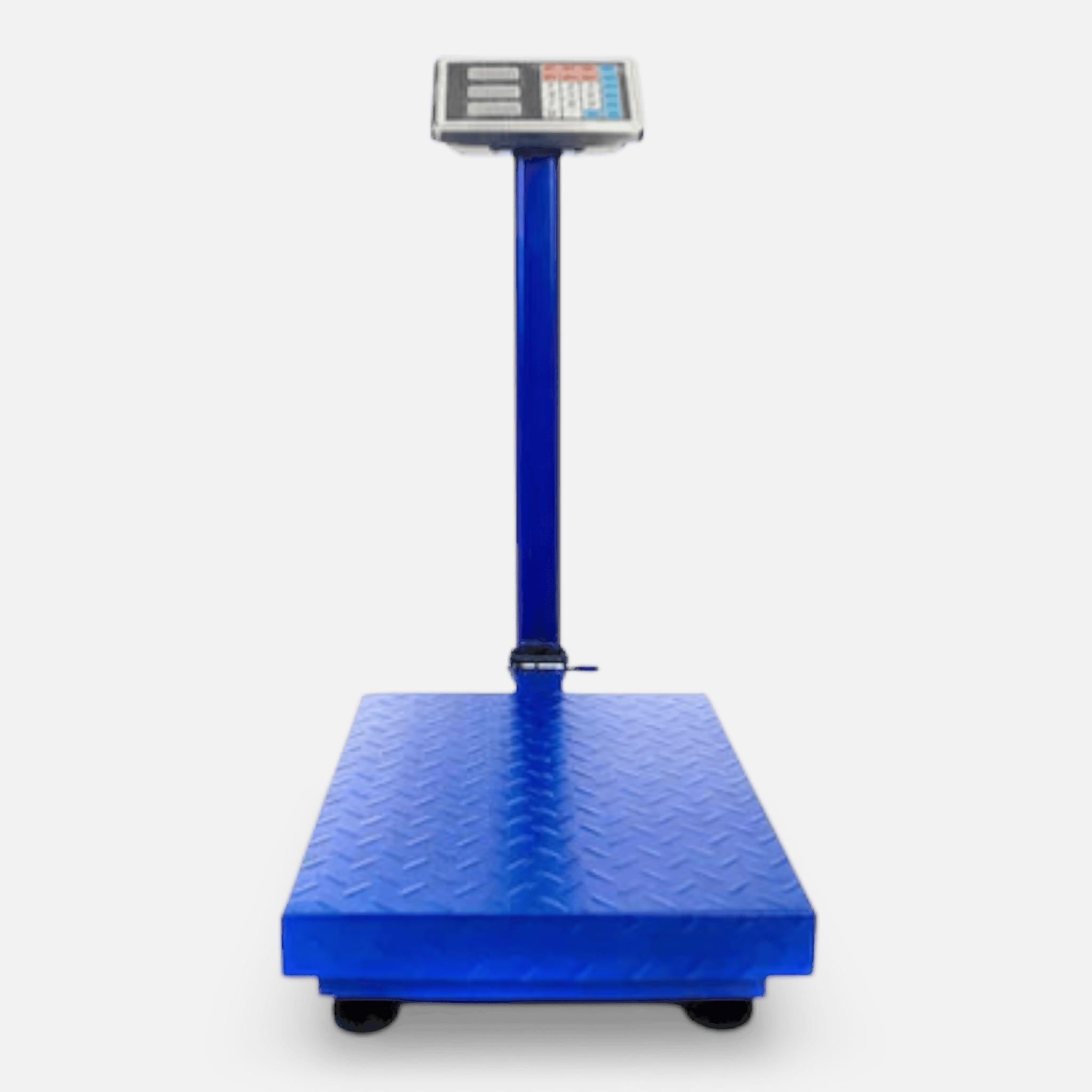 Cantar Electronic 700kg cu acumulator si platforma metalica din tabla striata, brat rabatabil