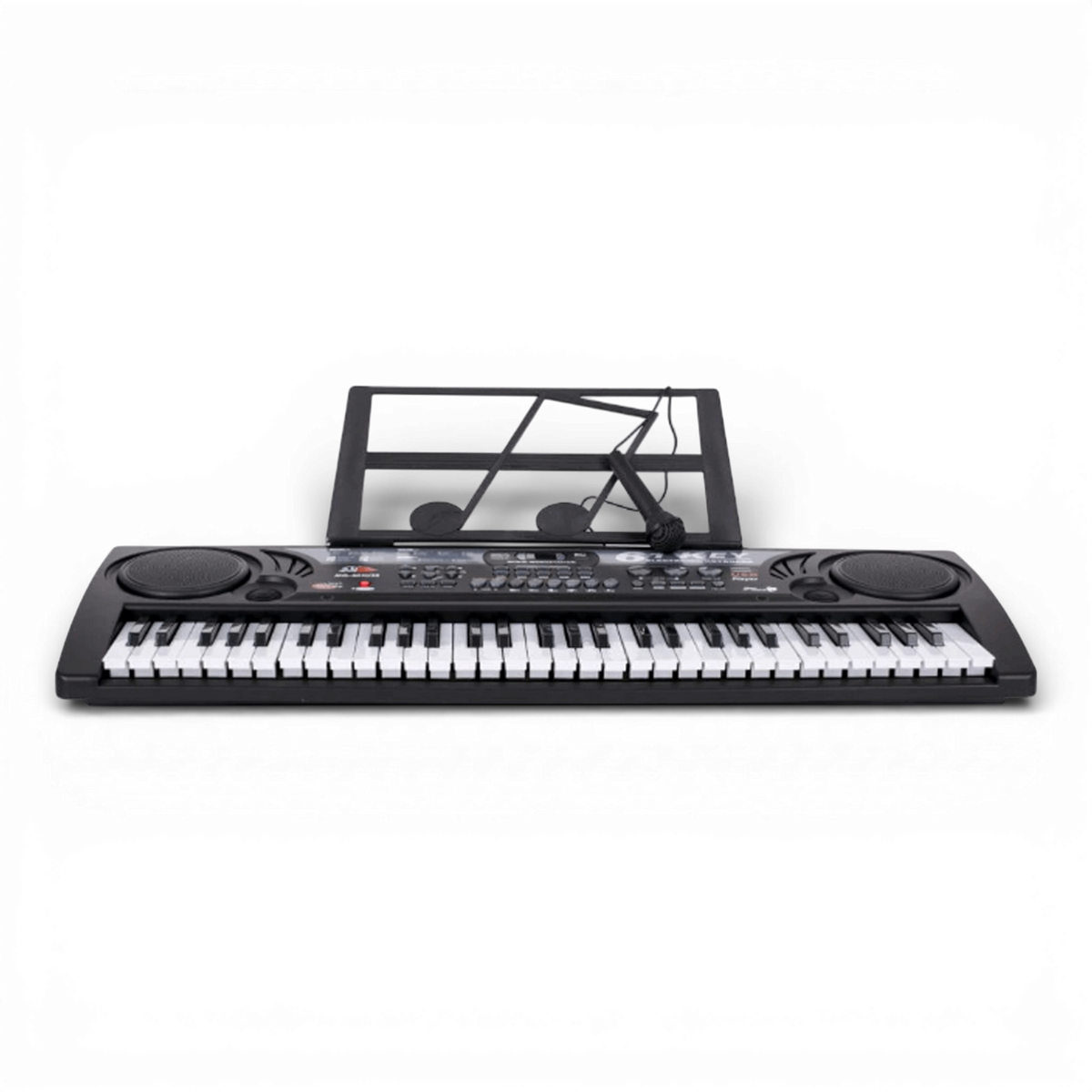 Orga Electronica MQ-809USB, 61 clape, 16 tonuri, 10 ritmuri, 6 melodii demonstrative, Afisaj digital, Boxe integrate, USB, MP3, Cadou Microfon