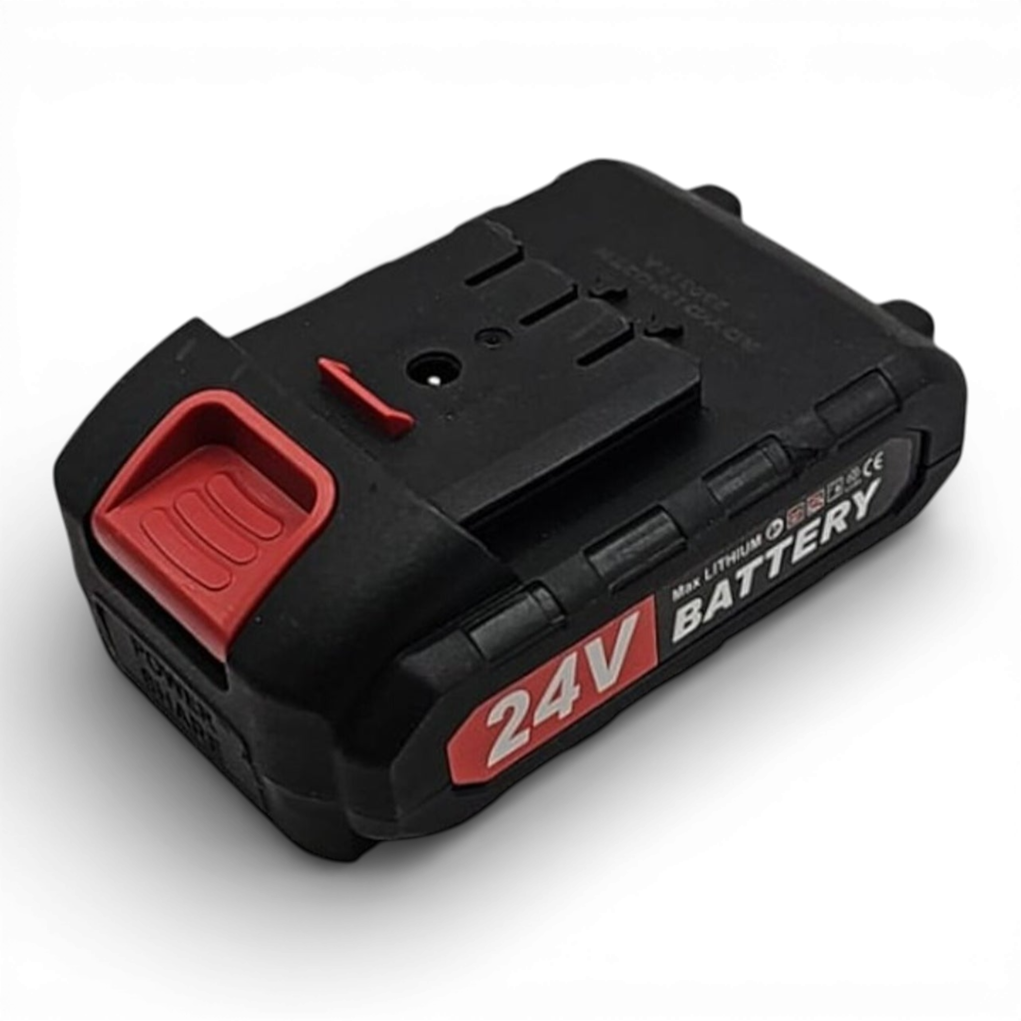 Acumulator 24V Li-Ion cu 2 pini și mufă verticală – compatibil foarfecă electrică, drujbă, bormașină și alte scule electrice