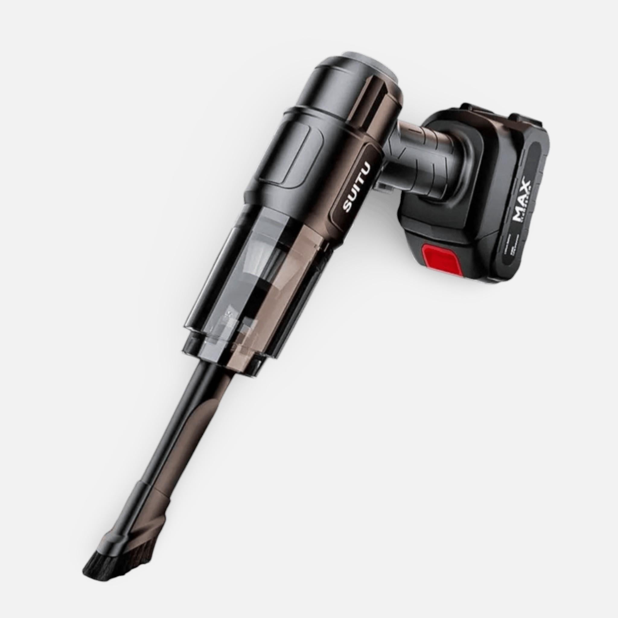 Aspirator si Suflanta de Aer Portabila 4-in-1 pentru masina, casa, birou si animale de companie, cu baterie detasabila si reincarcabila