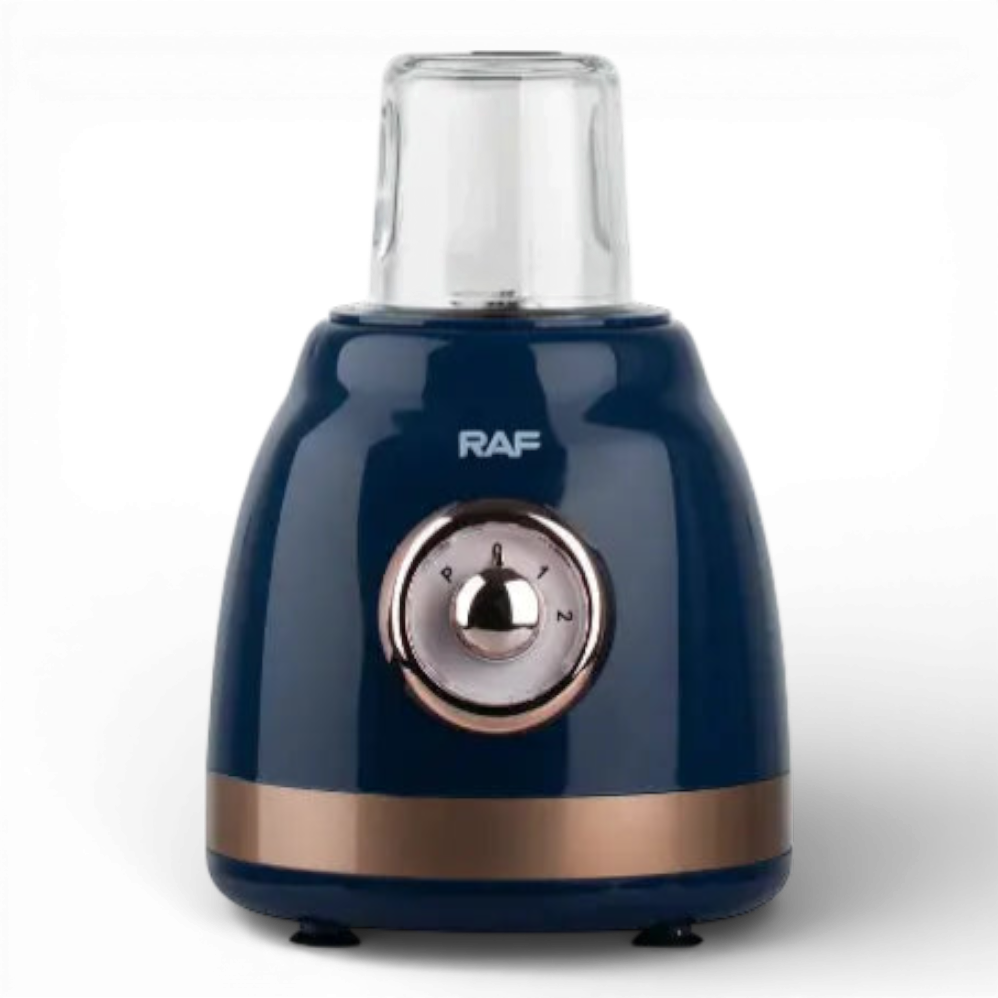 Blender Electric de sticla 2 in 1 RAF® , 1000 W cu Rasnita de Cafea, capacitate recipient 1.5L, 2 trepte viteza, Albastru