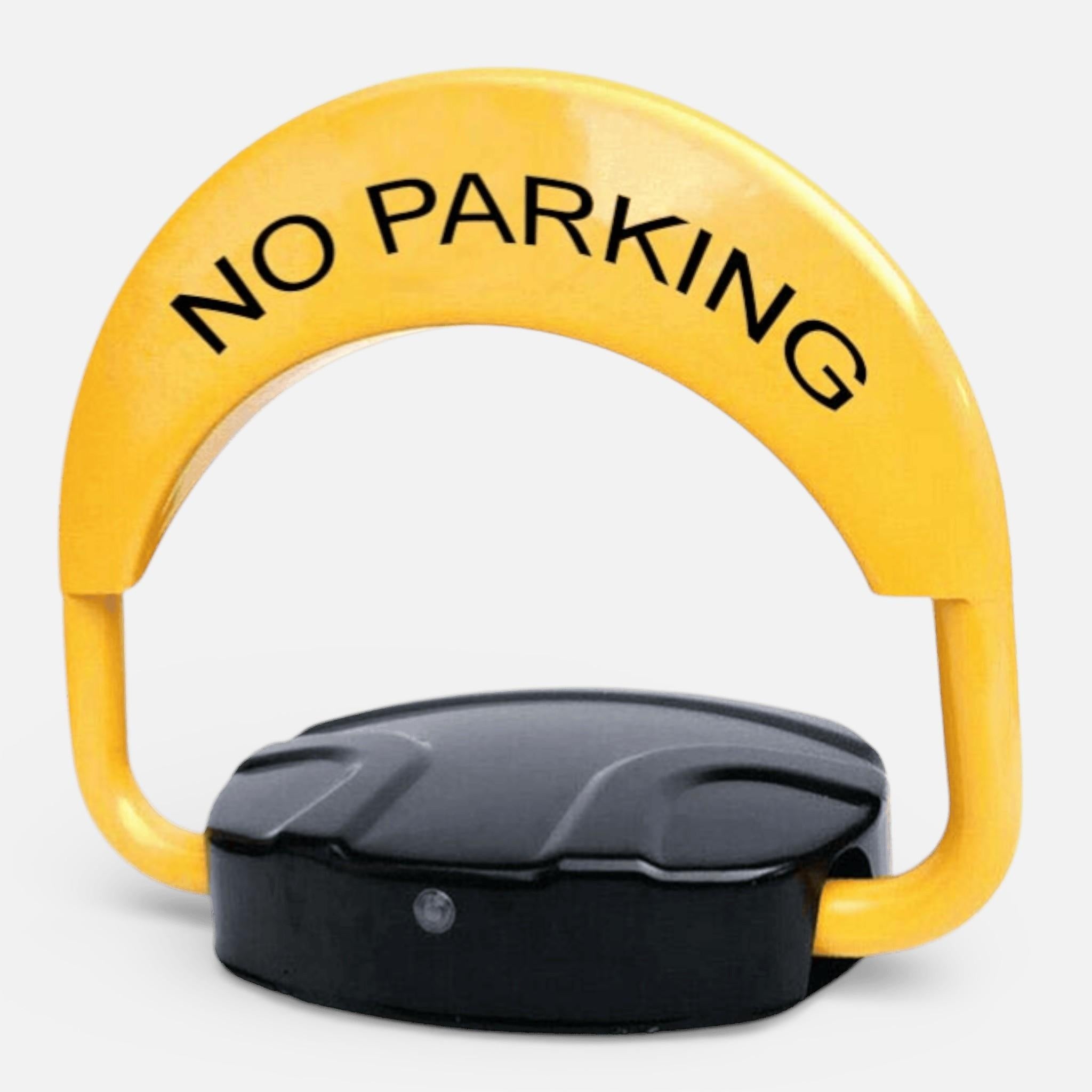 Blocator loc parcare automat AEIDEN ® cu 2 telecomenzi / 2 chei si alarma, suporta 4 tone, actionare automata, sistem antifurt, Galben/Negru