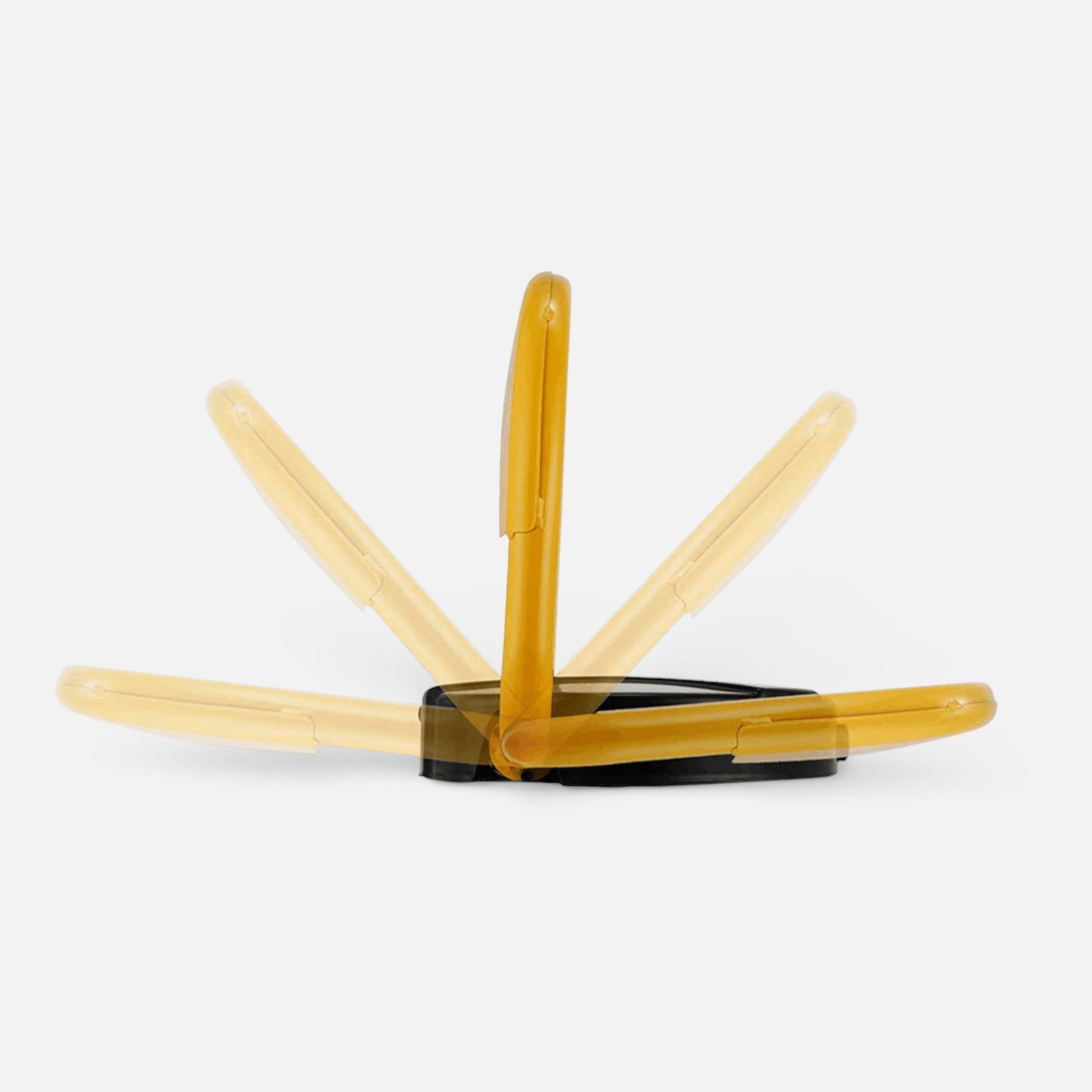 Blocator loc parcare automat AEIDEN ® cu 2 telecomenzi / 2 chei si alarma, suporta 4 tone, actionare automata, sistem antifurt, Galben/Negru