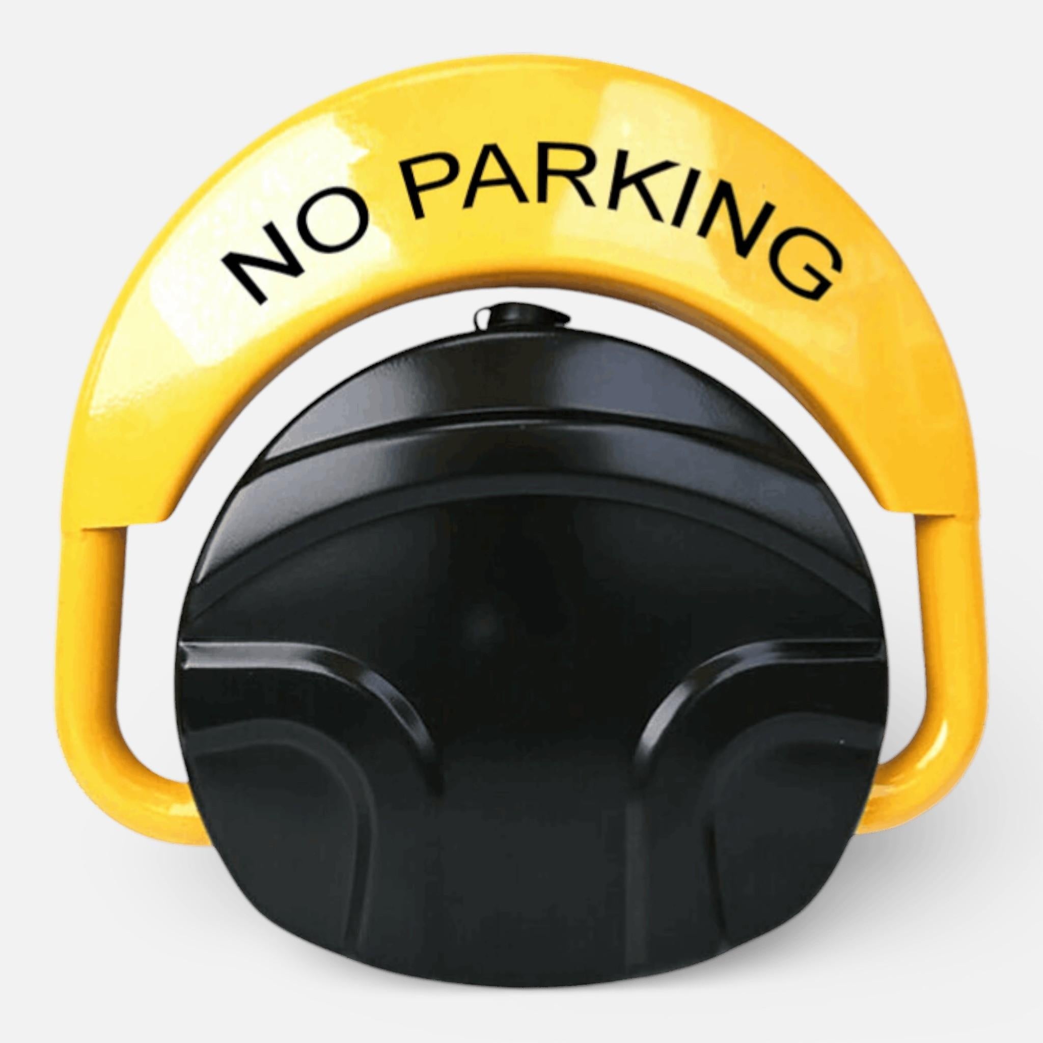 Blocator loc parcare automat AEIDEN ® cu 2 telecomenzi / 2 chei si alarma, suporta 4 tone, actionare automata, sistem antifurt, Galben/Negru