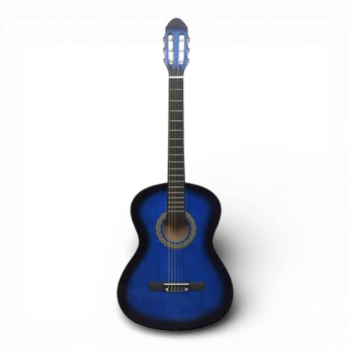 Chitara Clasica Albastru 4/4 38" ( 95 X 35 CM ), pentru Incepatori si Adulti, Recomandata peste 8-10 ani, 6 Corzi Metalice, 20 De Taste