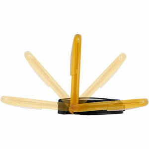 Blocator loc parcare automat, cu 2 telecomenzi si alarma, suporta 2 tone, Galben/Negru, rezistent intemperii - SHAM - Eleganta autentica, Inspiratie modena.