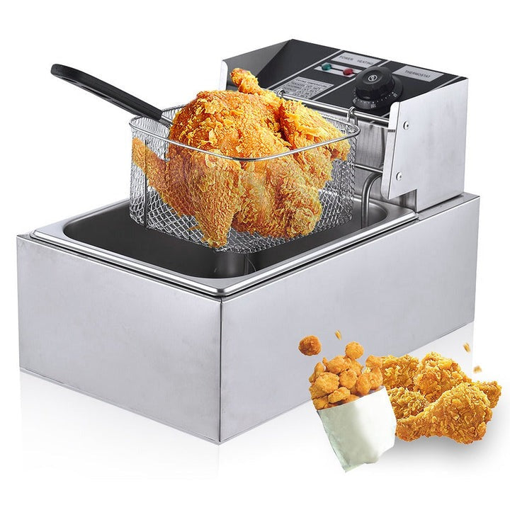 Friteuza Electrica Capacitate - 6 litri din Inox - Putere 2500W - Uz Profesional sau Personal