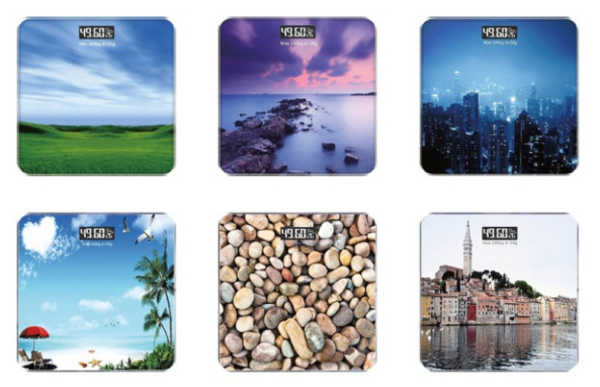 Cantar de baie digital, cu platforma de sticla