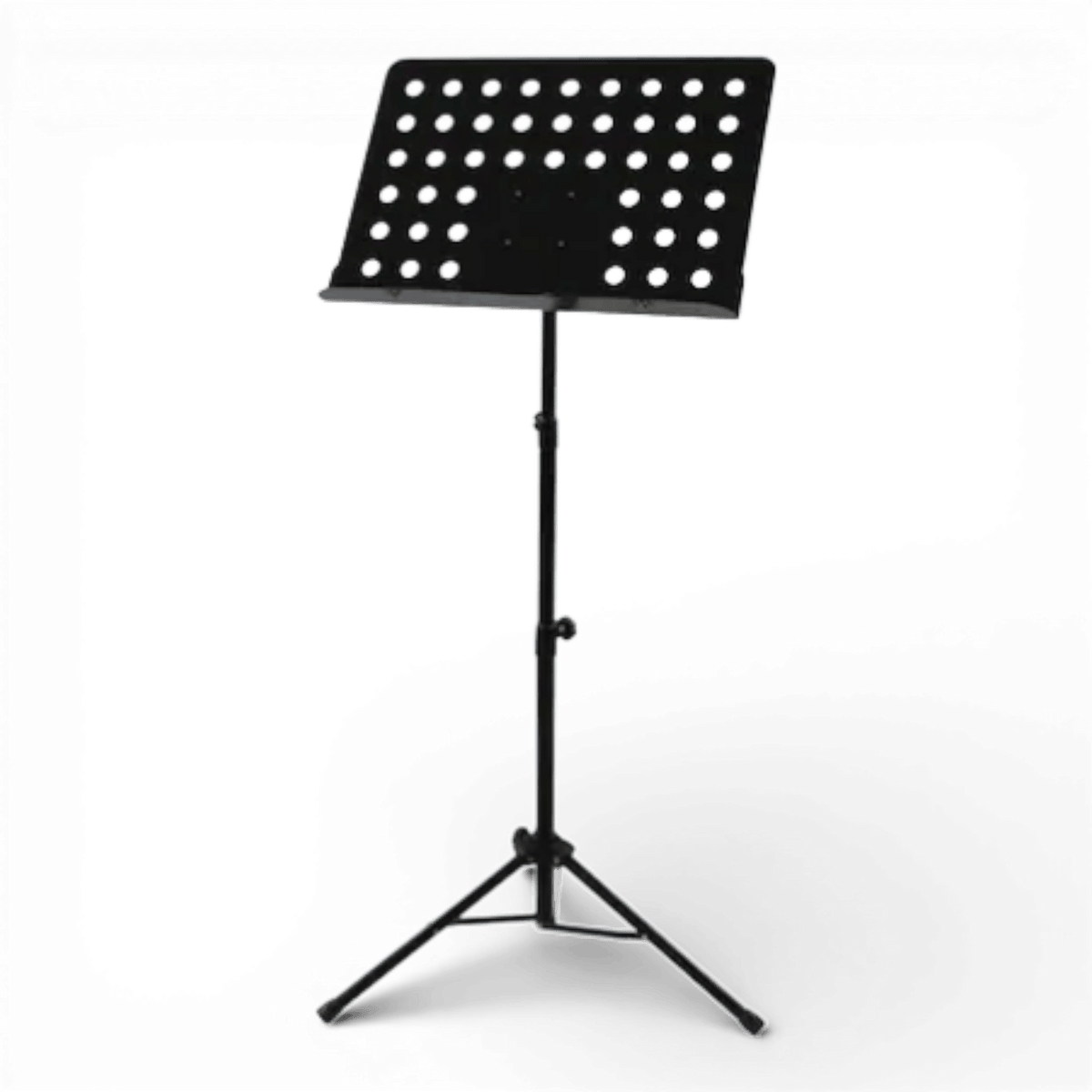 Stativ pentru Partitura, Inaltime Reglabila, Picioruse Antiderapante, Confectionat din Metal, Usor de Instalat si Depozitat, Negru