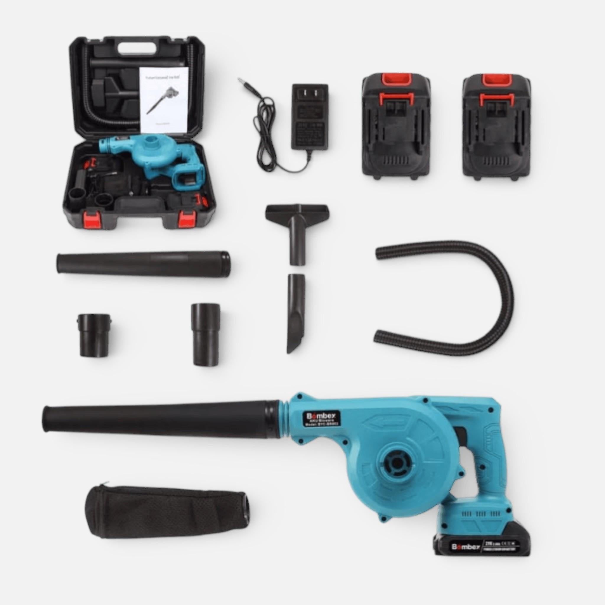 Suflanta frunze profesionala AEIDEN ® 880W, 18000RPM, 2 acumulatori 48V, autonomie 4 ore, 2 in 1, pentru praf, masina, fara fir