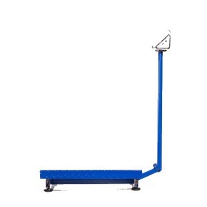 Cantar Electronic 500kg cu acumulator si platforma metalica din tabla striata, brat rabatabil - SHAM - Eleganta autentica, Inspiratie modena.