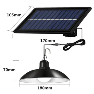 Set panou solar cu 2 becuri LED cu aplica, telecomanda, 50W - SHAM - Eleganta autentica, Inspiratie modena.