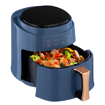 Friteuza cu aer cald Fry Digital, AEIDEN®, 2400W, 6 programe, capacitate 8L, temperatura ajustabila, timer 60 minute.