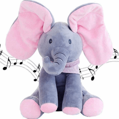 Elefant interactiv din plus - vorbeste, canta si flutura urechile - Peek a Boo