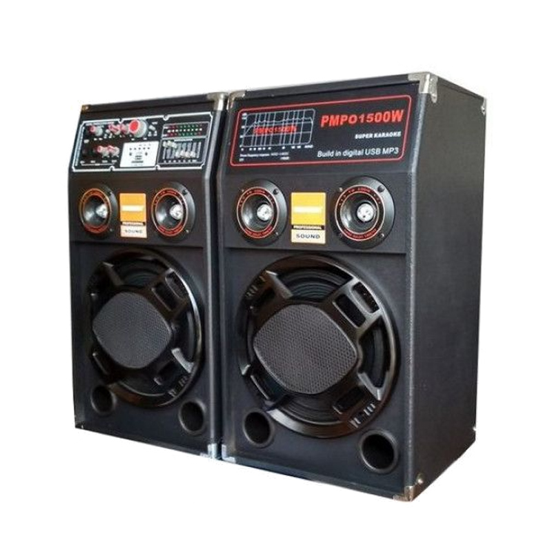 Set Boxe Active Profesionale 284 500W, 20 INCH, Difuzor 25CM, Joc Lumini, Karaoke, Bass Foarte Puternic, Conexiune Bluetooth, USB, RadioFM, CADOU Microfon Profesional si Telecomanda