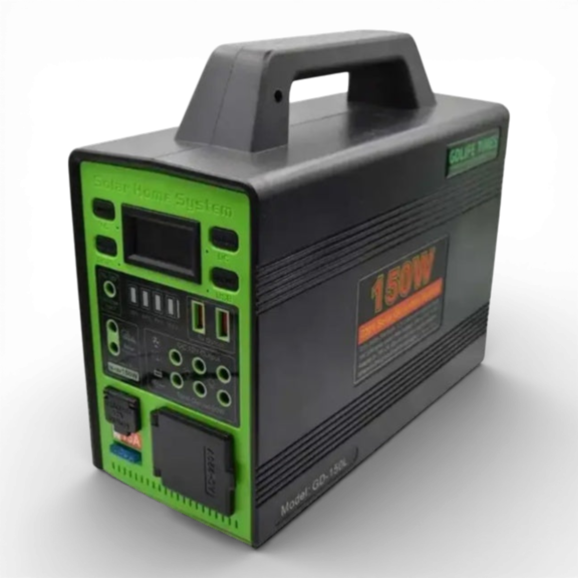 Kit Solar GD-150L, 150W, Baterie 50400mAh, 4 Becuri LED, Invertor & USB