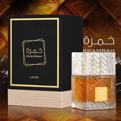 Apa de parfum Lattafa Khamrah, Unisex, 100 ml