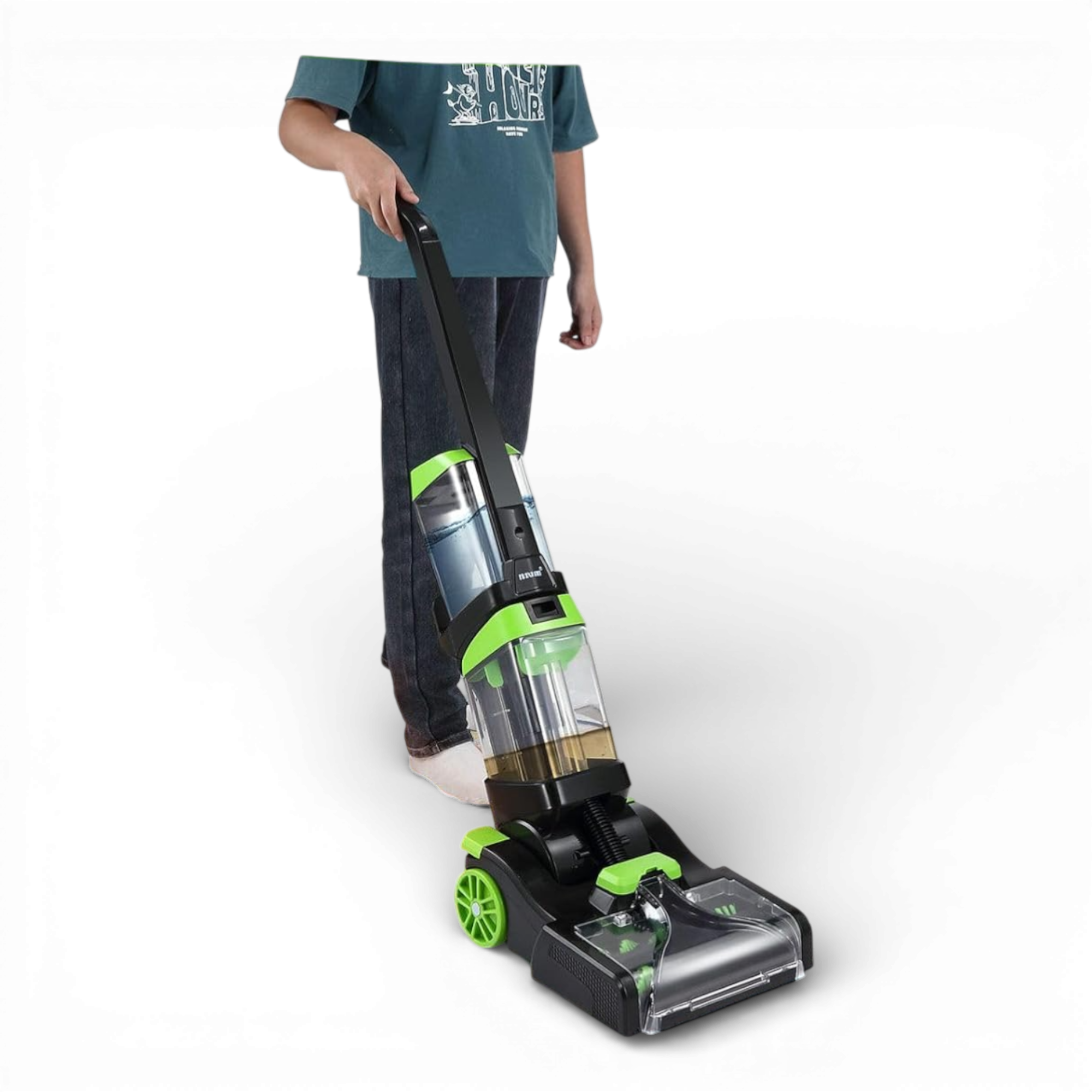 Aspirator vertical HOFFMANS 3 în 1, 1200W, 2.1L, cu funcție spălare – ideal pentru covoare, pardoseli și canapele