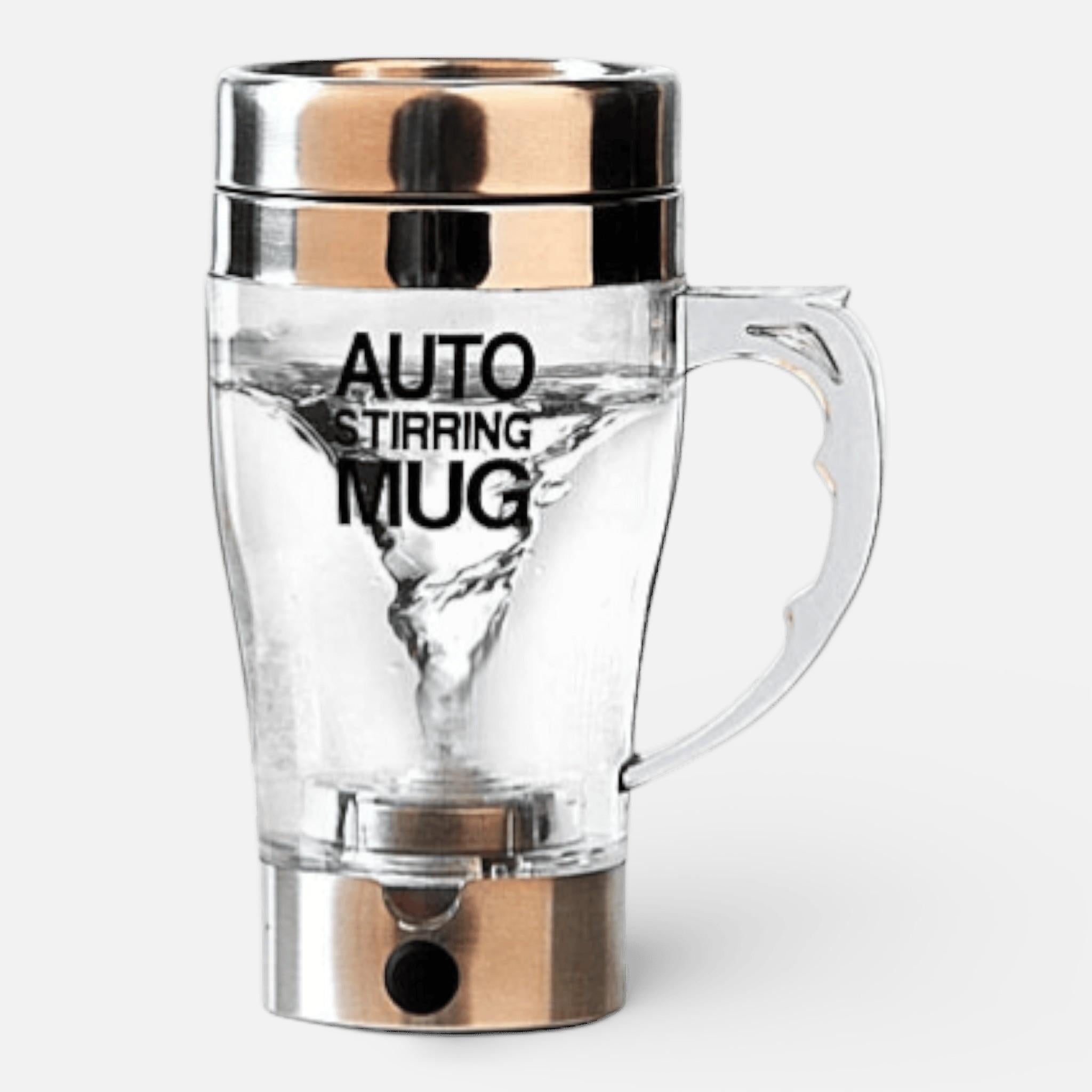 Cana Transparenta cu Amestecare Automata si Maner - Auto Stirring Mug 350 ml