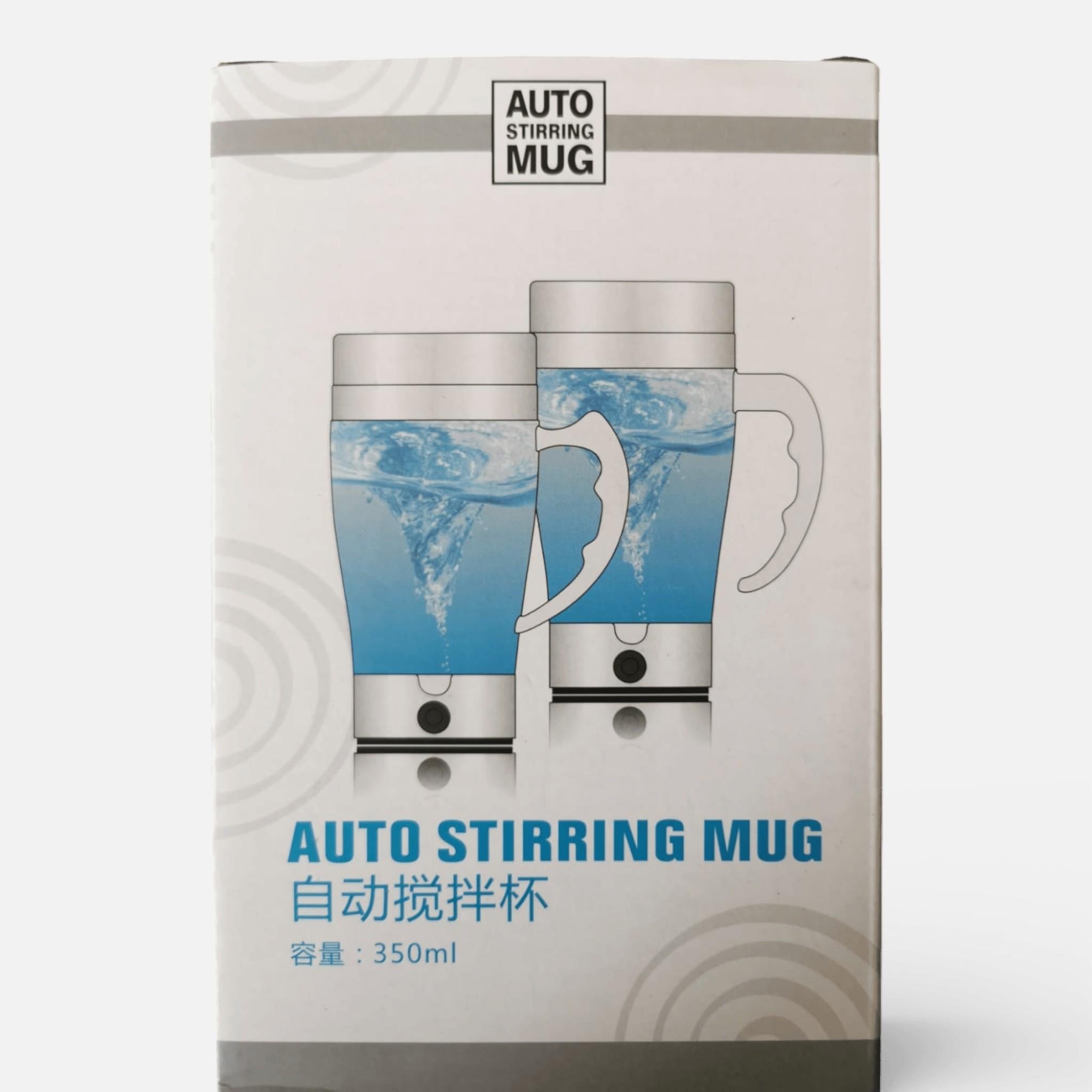 Cana Transparenta cu Amestecare Automata si Maner - Auto Stirring Mug 350 ml