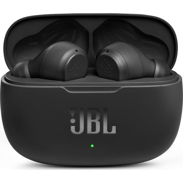 Casti audio in-ear JBL Wave 200TWS, True Wireless, Bluetooth, Deep Bass, IPX2, Touch Control, Negru