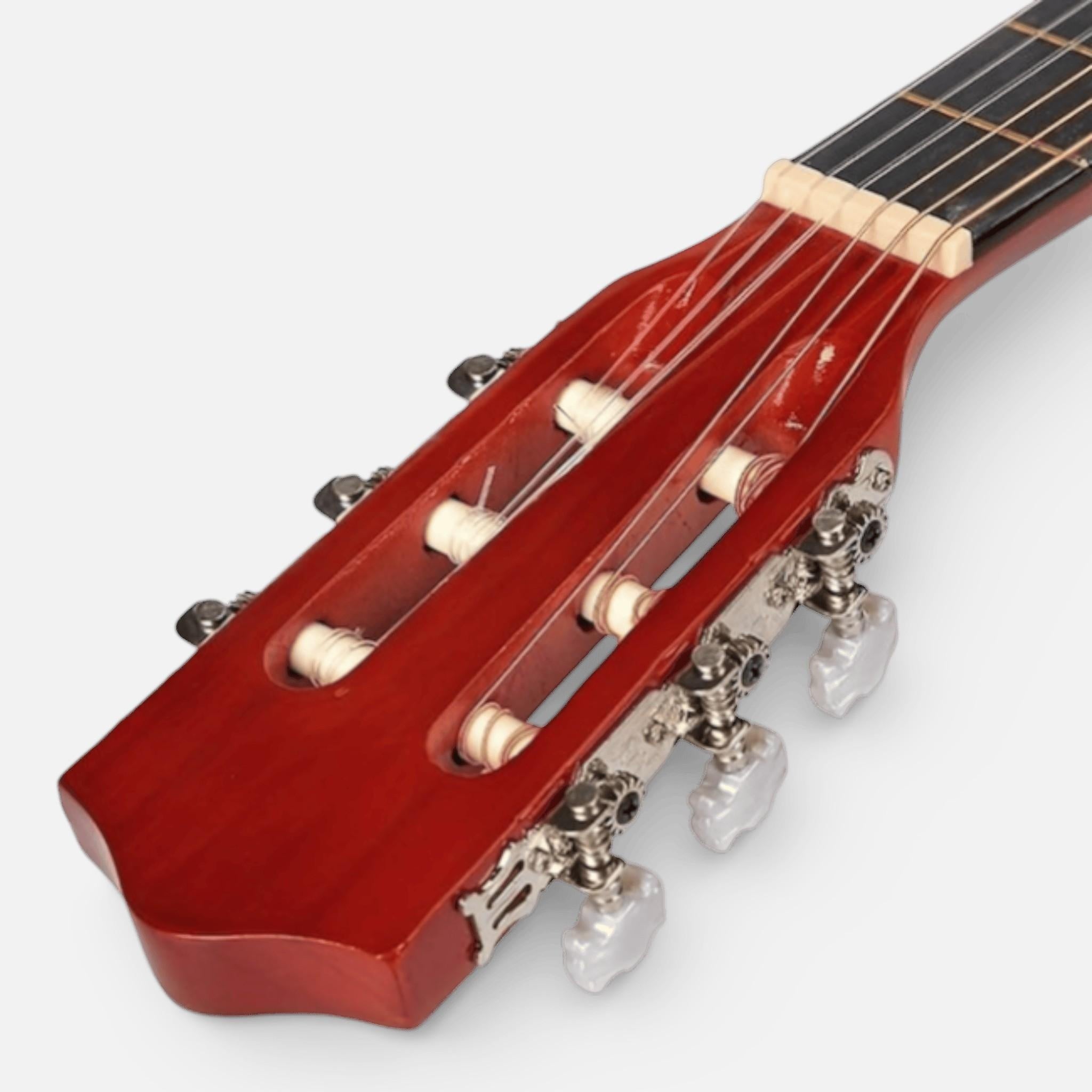 Chitara Clasica Crem/Natur 4/4 38" ( 95 X 35 CM ), pentru Incepatori si Adulti, Recomandata peste 8-10 ani, 6 Corzi Metalice, 20 De Taste