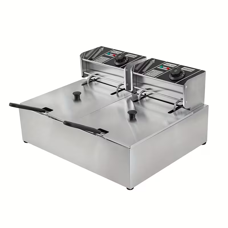 Friteuza Electrica Capacitate - 12 litri din Inox - Putere 5000W - Uz Profesional sau Personal