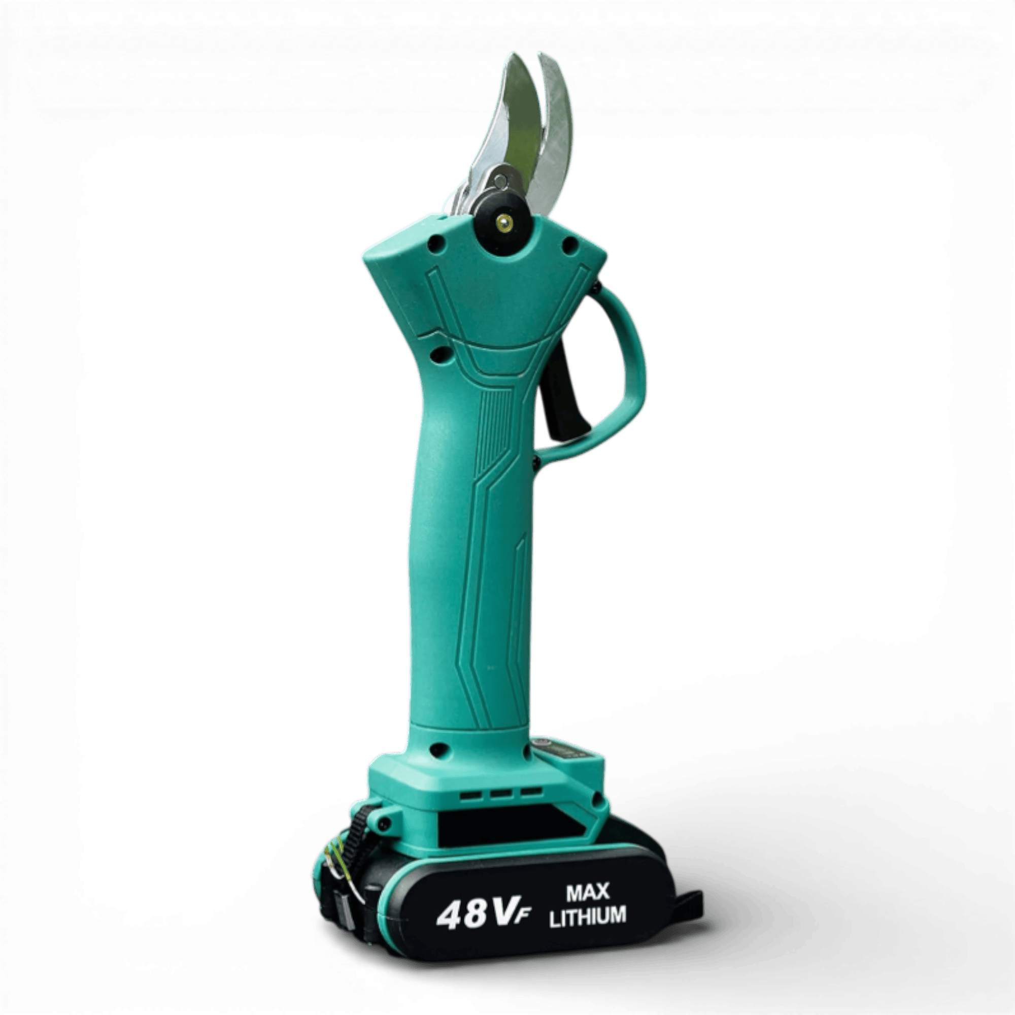 Foarfeca electrica portabila pentru Gradinarit AEIDEN ®, 2 Acumulatori 48V 8.0Ah, 500W, Lama din otel Carbon, baterie 8000mAh, 1 incarcator, design modern, accesorii incluse si valiza de transport, autonomie