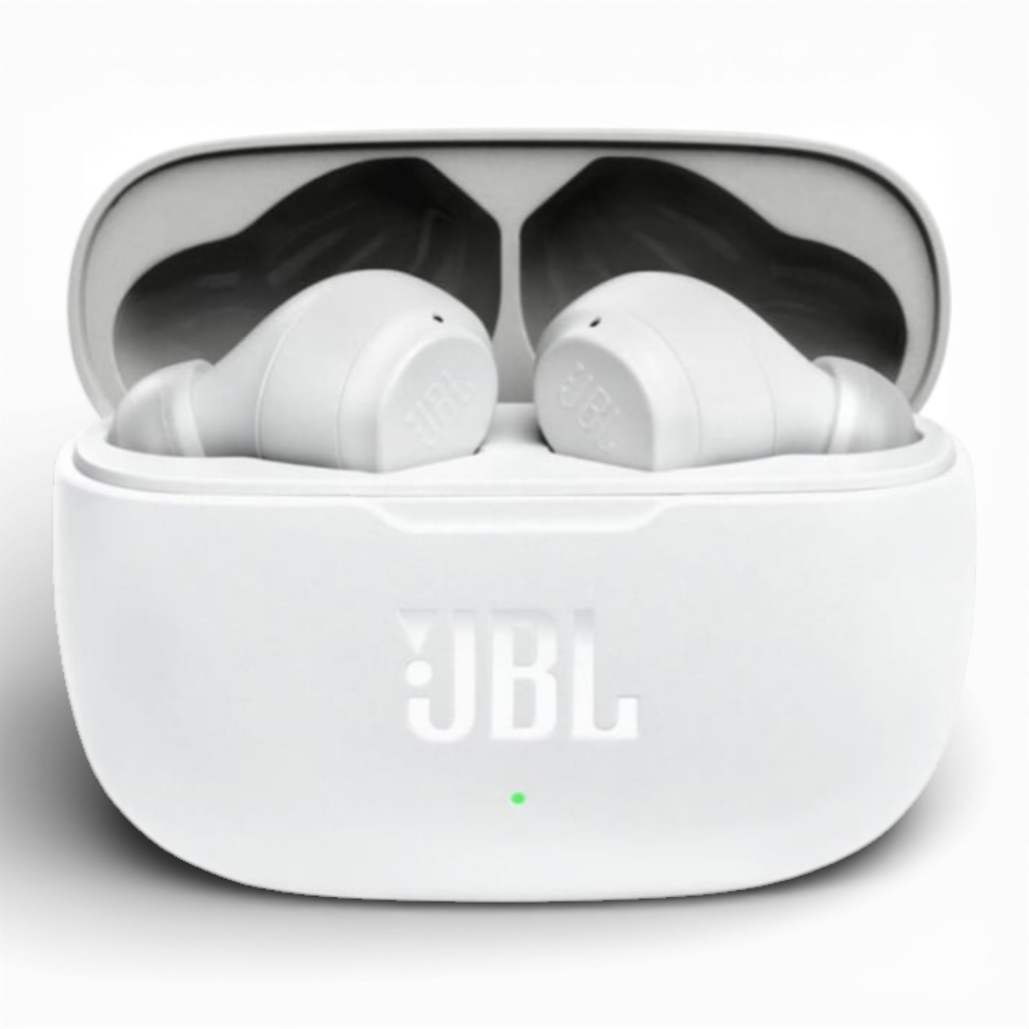 Casti audio in-ear JBL Wave 200TWS, True Wireless, Bluetooth, Deep Bass, IPX2, Touch Control, Alb