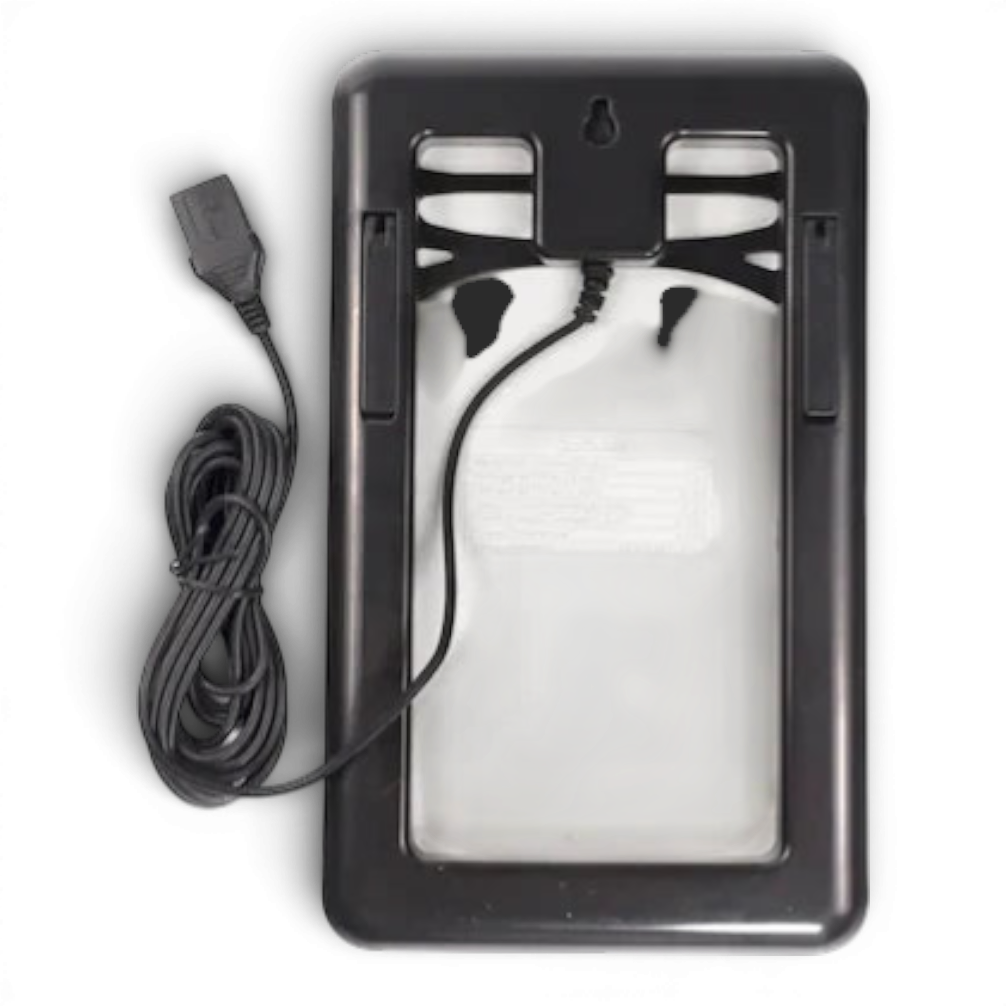 Panou Solar Portabil, Putere 3W, Tensiune 6V, IP67, Cablu cu Mufe 5 in 1, Negru