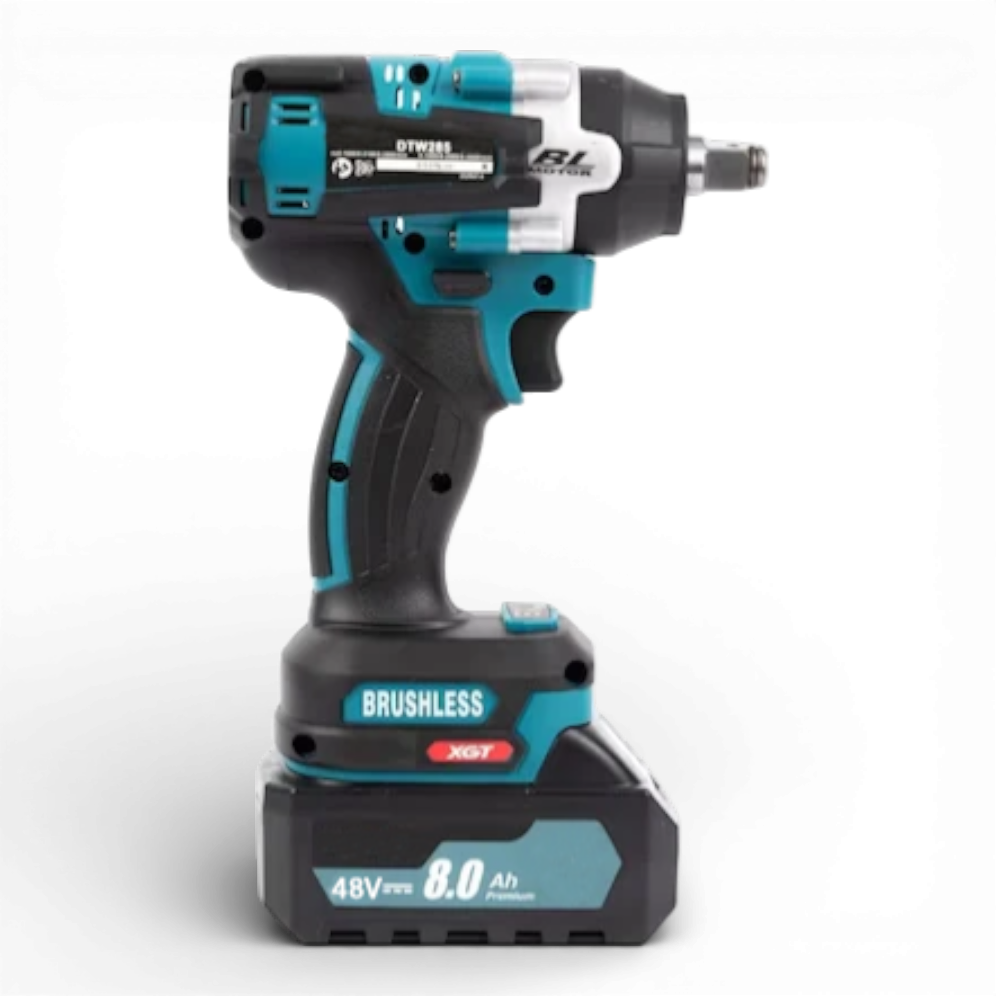 Masina de impact si insurubat AEIDEN ®, cu 2 acumulatori, 48V, 8Ah, patrat si bit, BRUSHLESS, Albastru