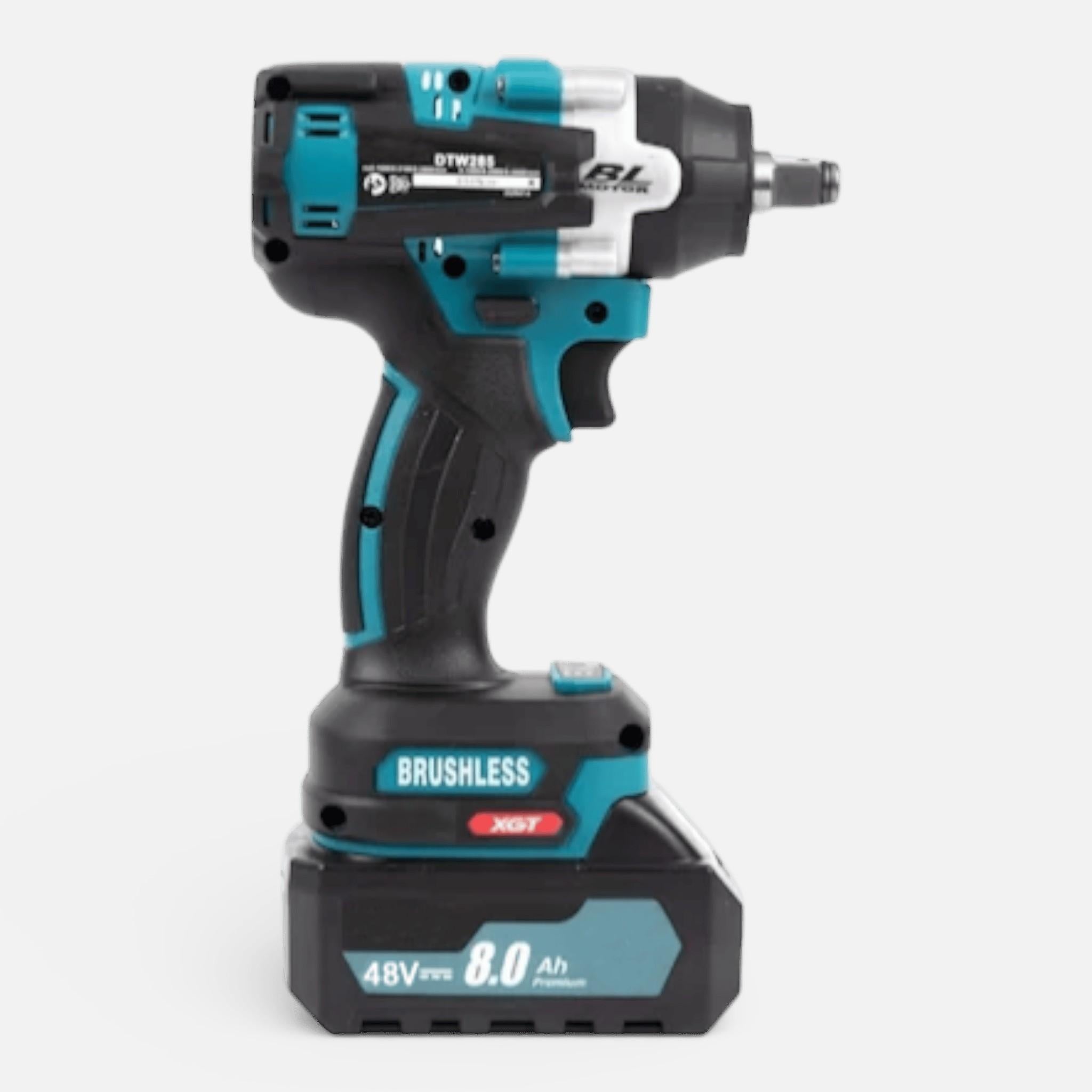 Masina de impact si insurubat AEIDEN ®, cu 2 acumulatori, 48V, 8Ah, patrat si bit, BRUSHLESS, Albastru