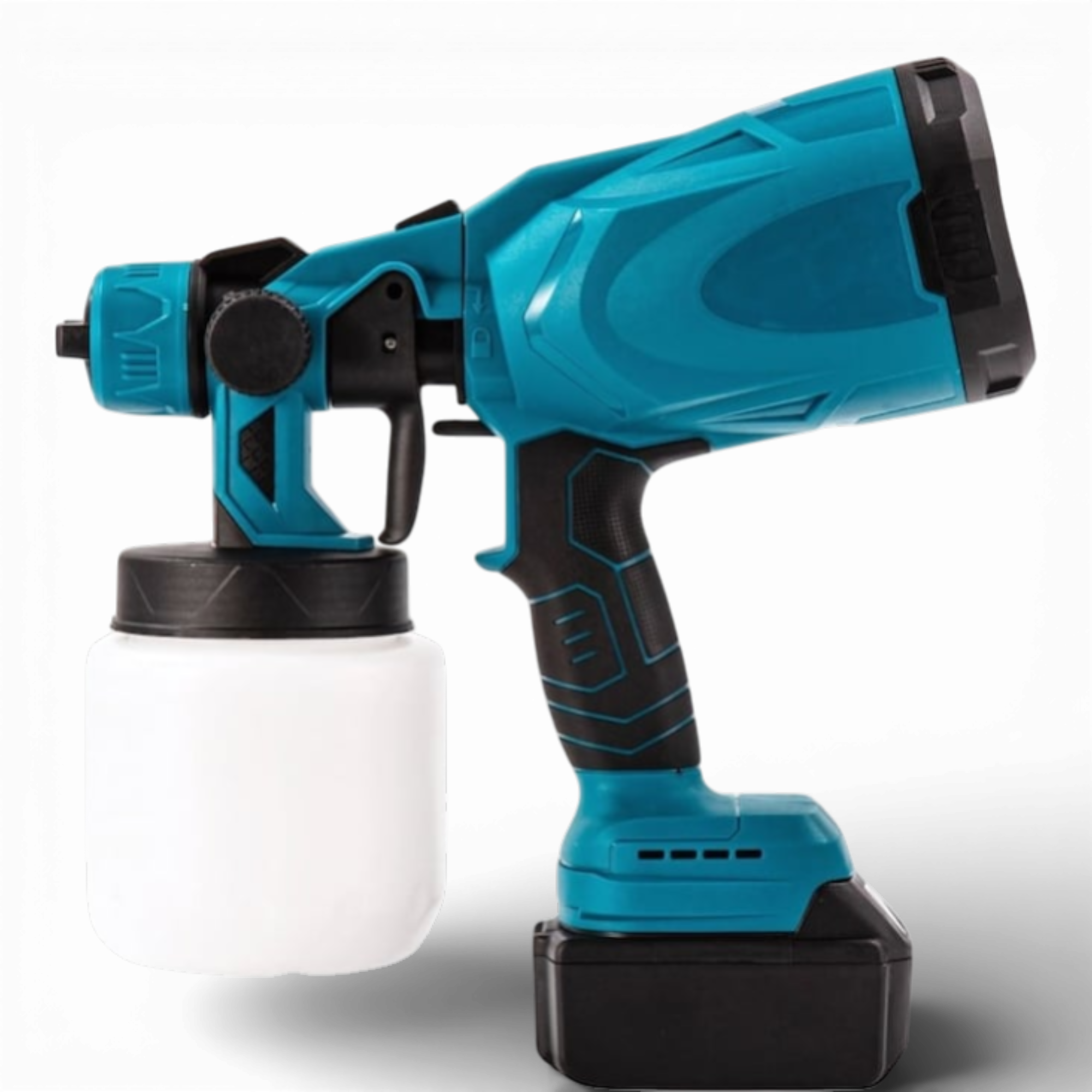 Aparat profesional de vopsit si zugravit AEIDEN ®, electric, cu rezervor de vopsea, 2 acumulatori 36V, portabil