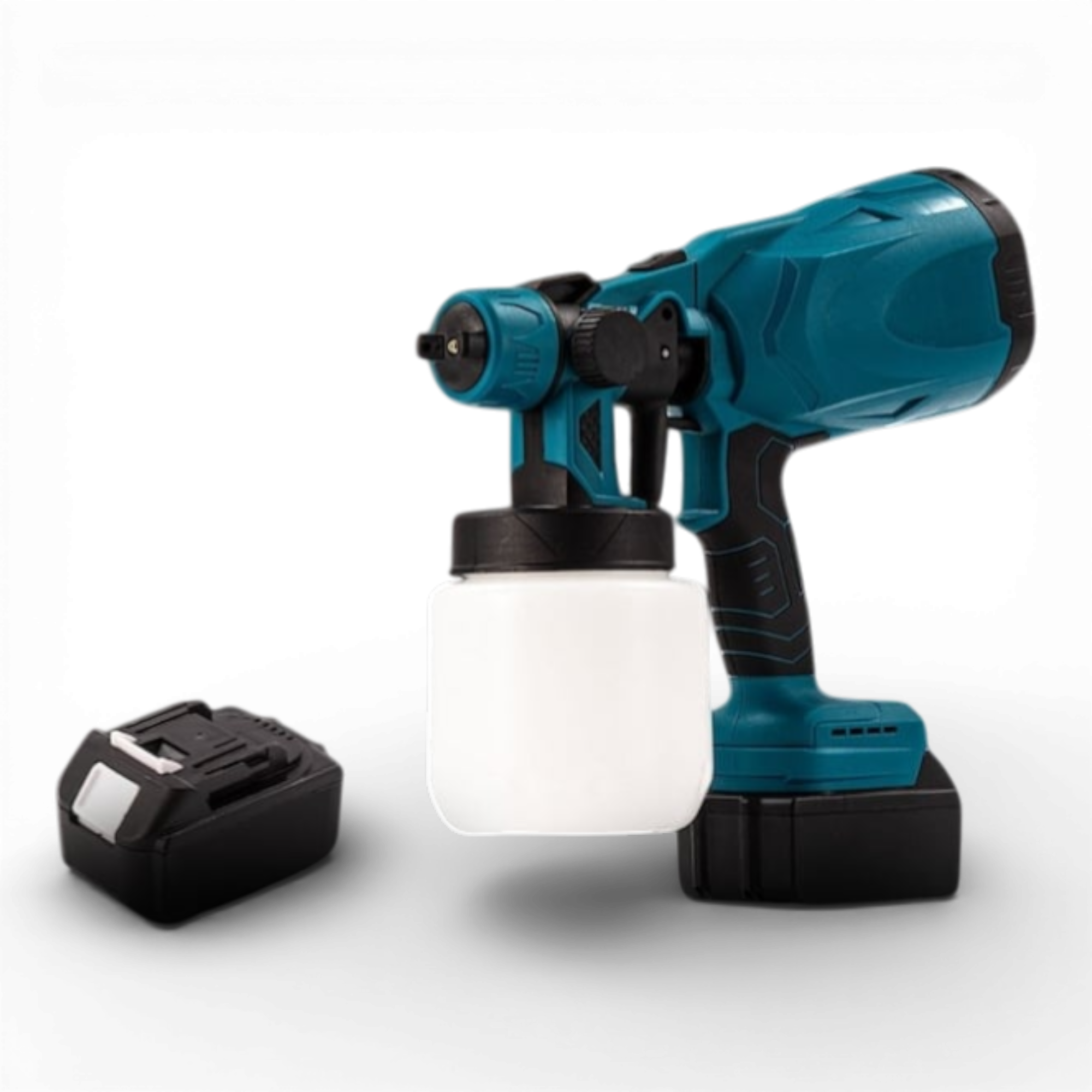 Aparat profesional de vopsit si zugravit AEIDEN ®, electric, cu rezervor de vopsea, 2 acumulatori 36V, portabil