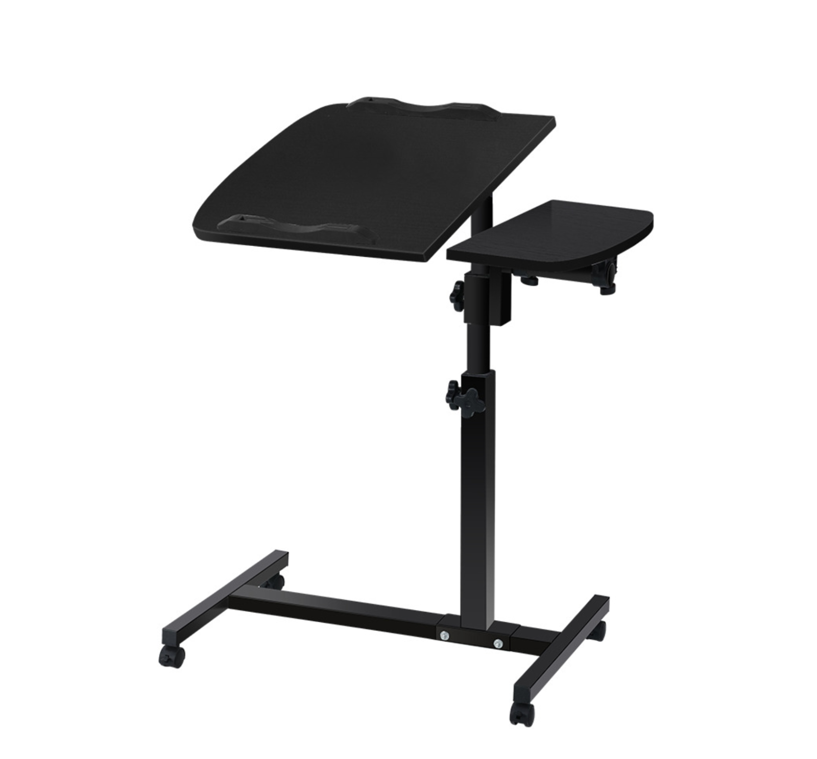 Masa reglabila pentru laptop, tip birou, cu roti