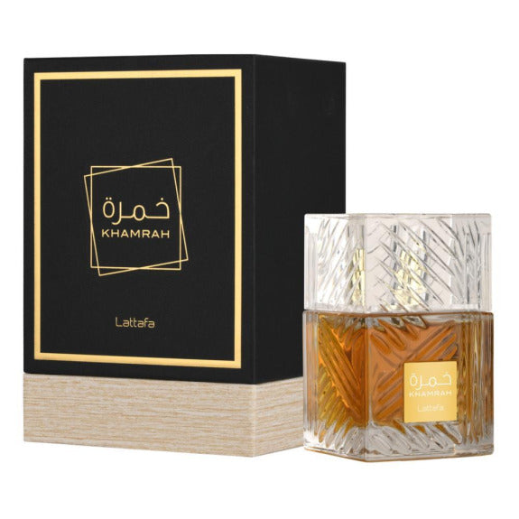 Apa de parfum Lattafa Khamrah, Unisex, 100 ml