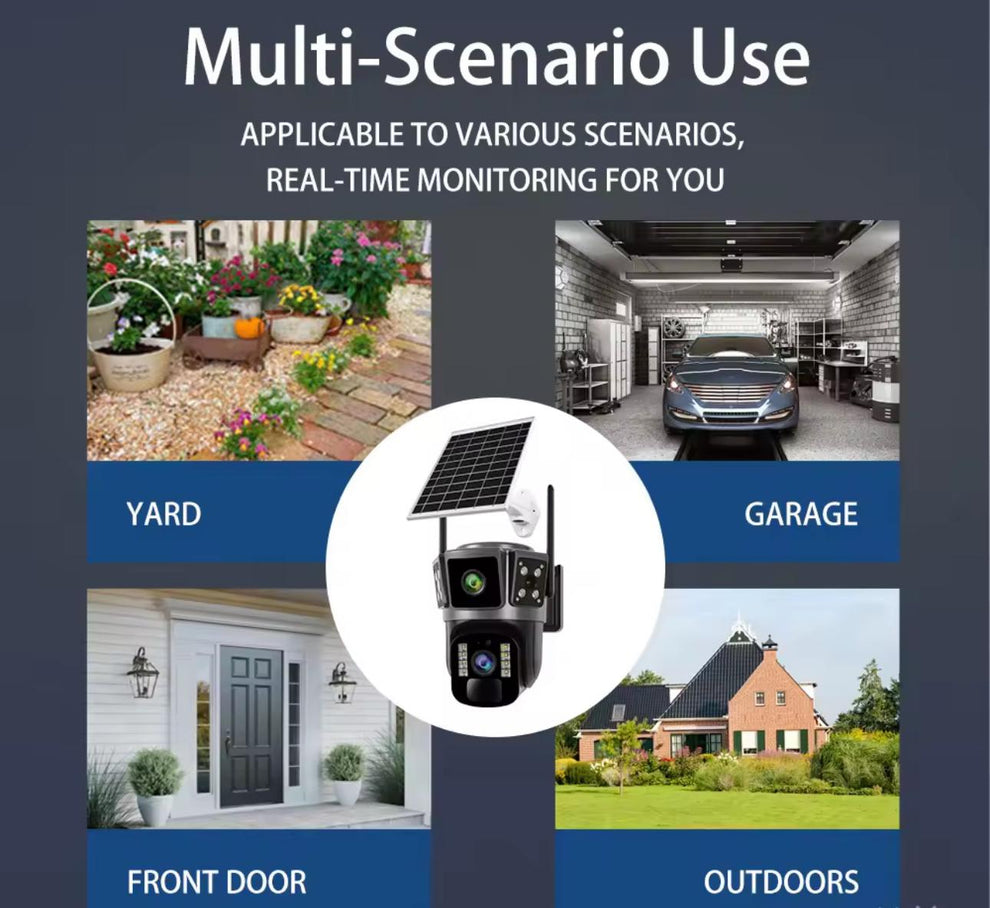 Camera Supraveghere Solara 6MP, UltraHD, Rotativa 360, Wifi/4G, Panou Solar