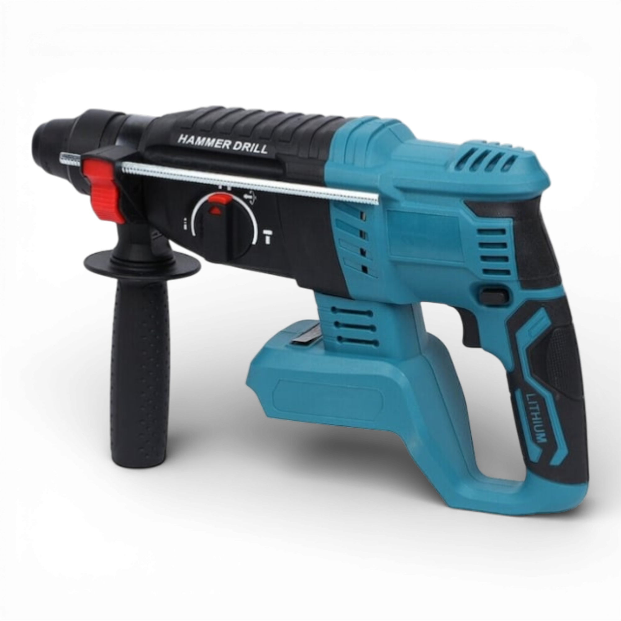 Ciocan rotopercutor profesional, 1500 W, 3.2J, 1000rpm, 2 acumulatori 48V 8.0 Ah, 3 moduri de functionare, brushless, design modern, autonomie mare, accesorii incluse, valiza transport, Albastru