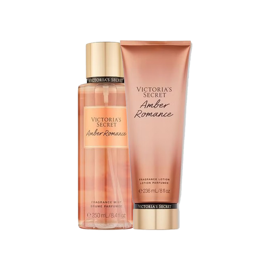 Set Victoria's Secret Spray de corp 250ml+ Lotiune de corp 236ml, Amber Romance - sham.ro