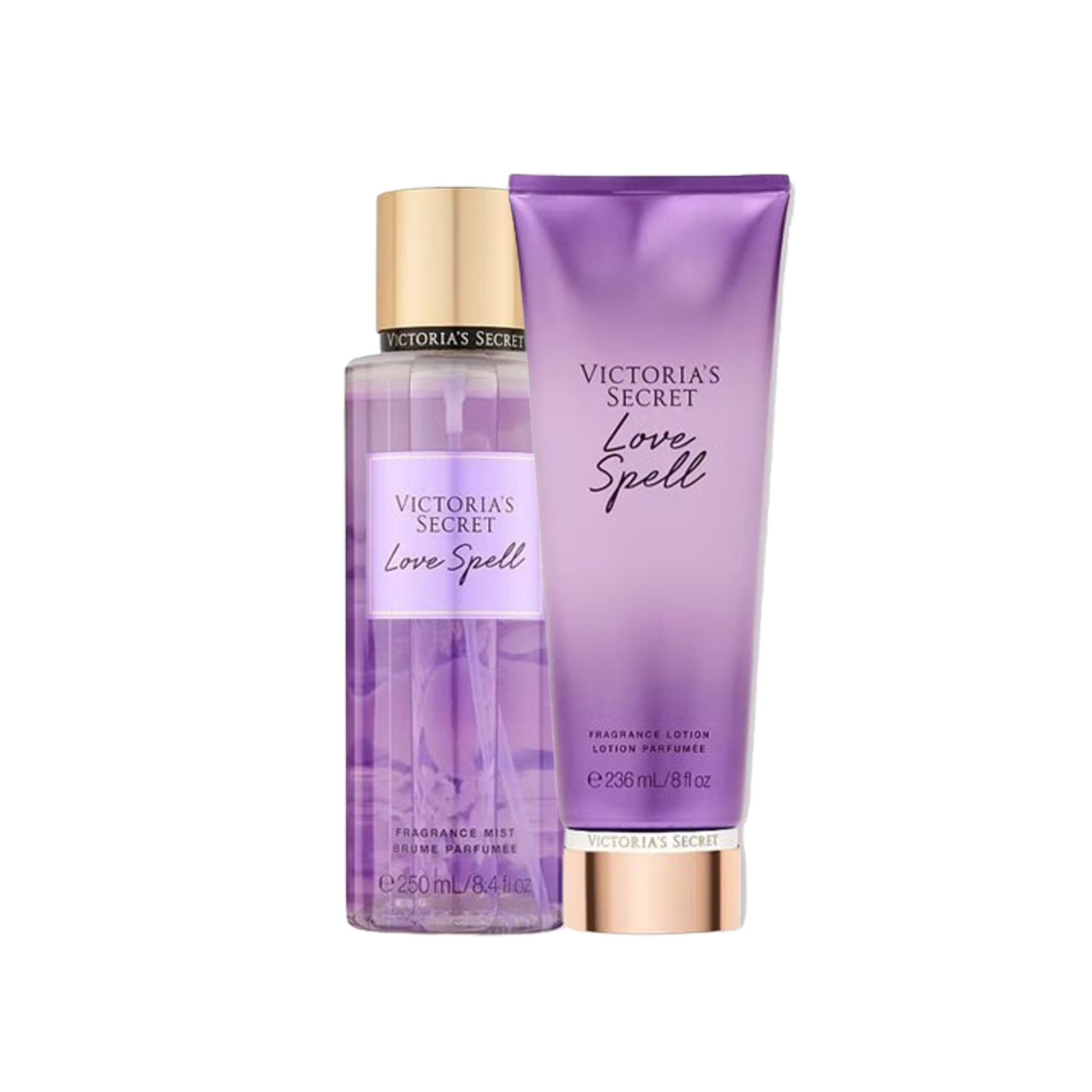 Set Victoria's Secret Spray de corp 250ml+ Lotiune de corp 236ml, Love Spell - sham.ro