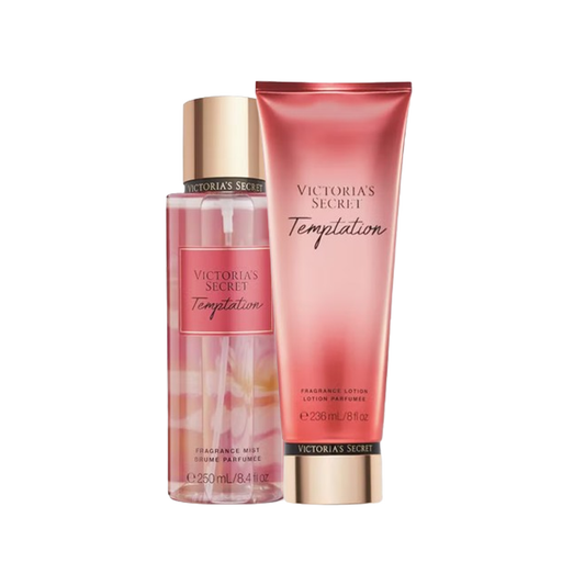 Set Victoria's Secret Spray de corp 250ml+ Lotiune de corp 236ml, Temptation - sham.ro