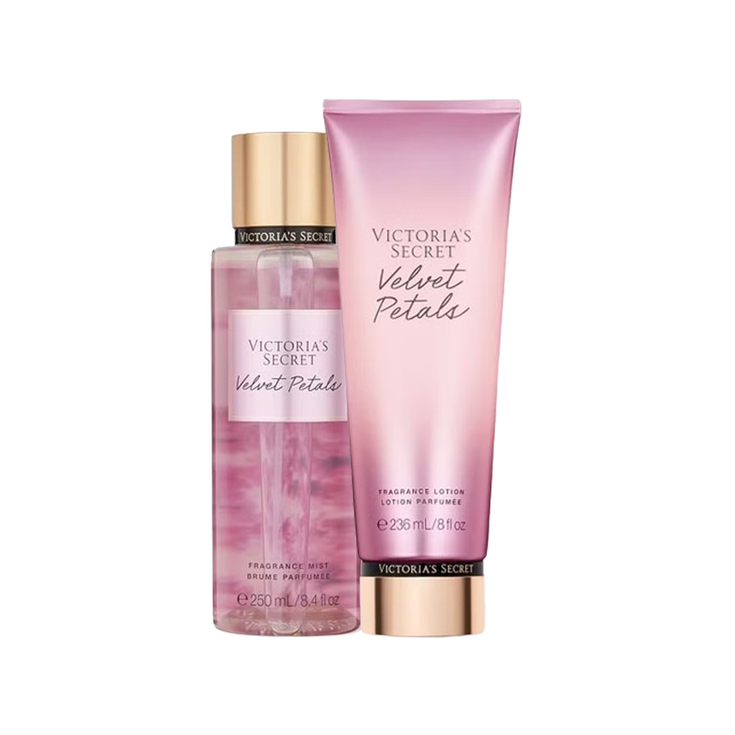 Set Victoria's Secret Spray de corp 250ml+ Lotiune de corp 236ml, Velvet Petals - sham.ro