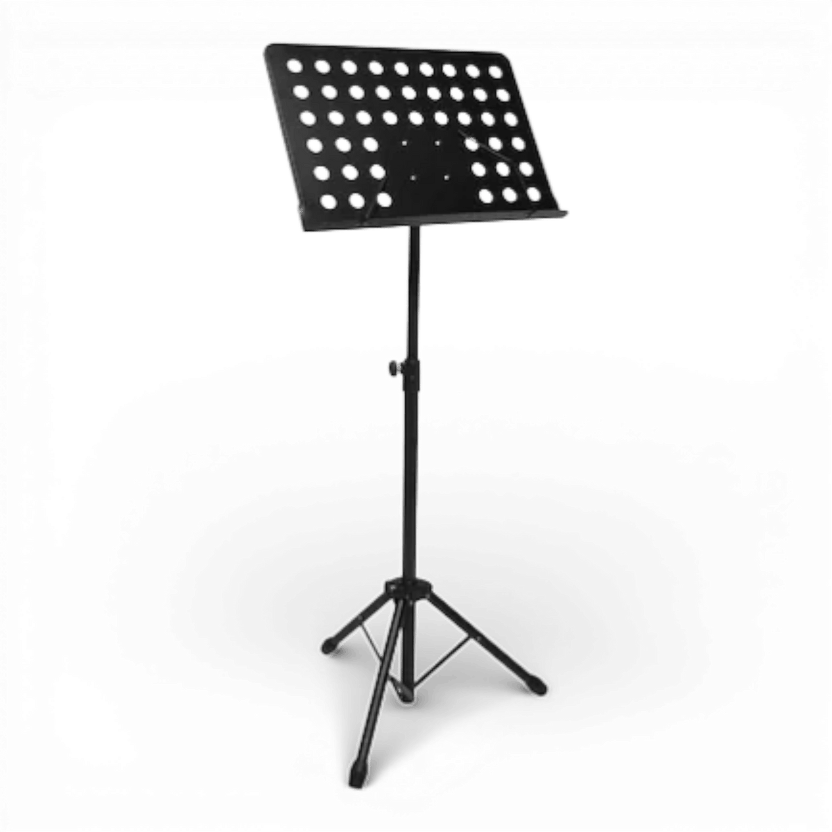 Stativ pentru Partitura, Inaltime Reglabila, Picioruse Antiderapante, Confectionat din Metal, Usor de Instalat si Depozitat, Negru