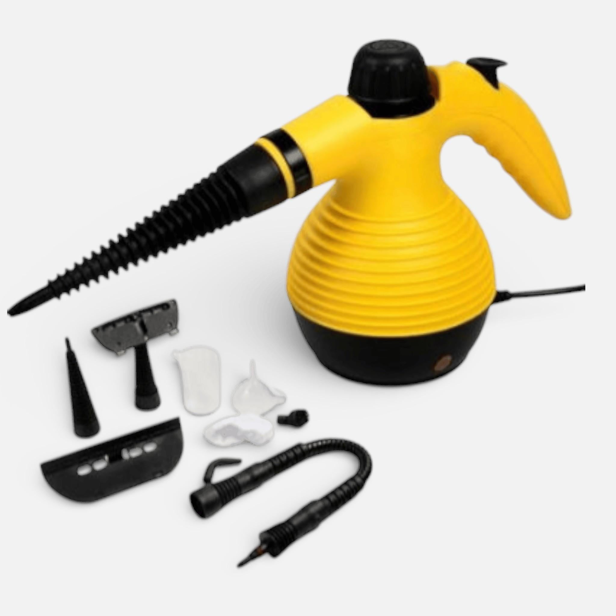 Aparat de curatat cu aburi Steam Cleaner + Accesorii, galben