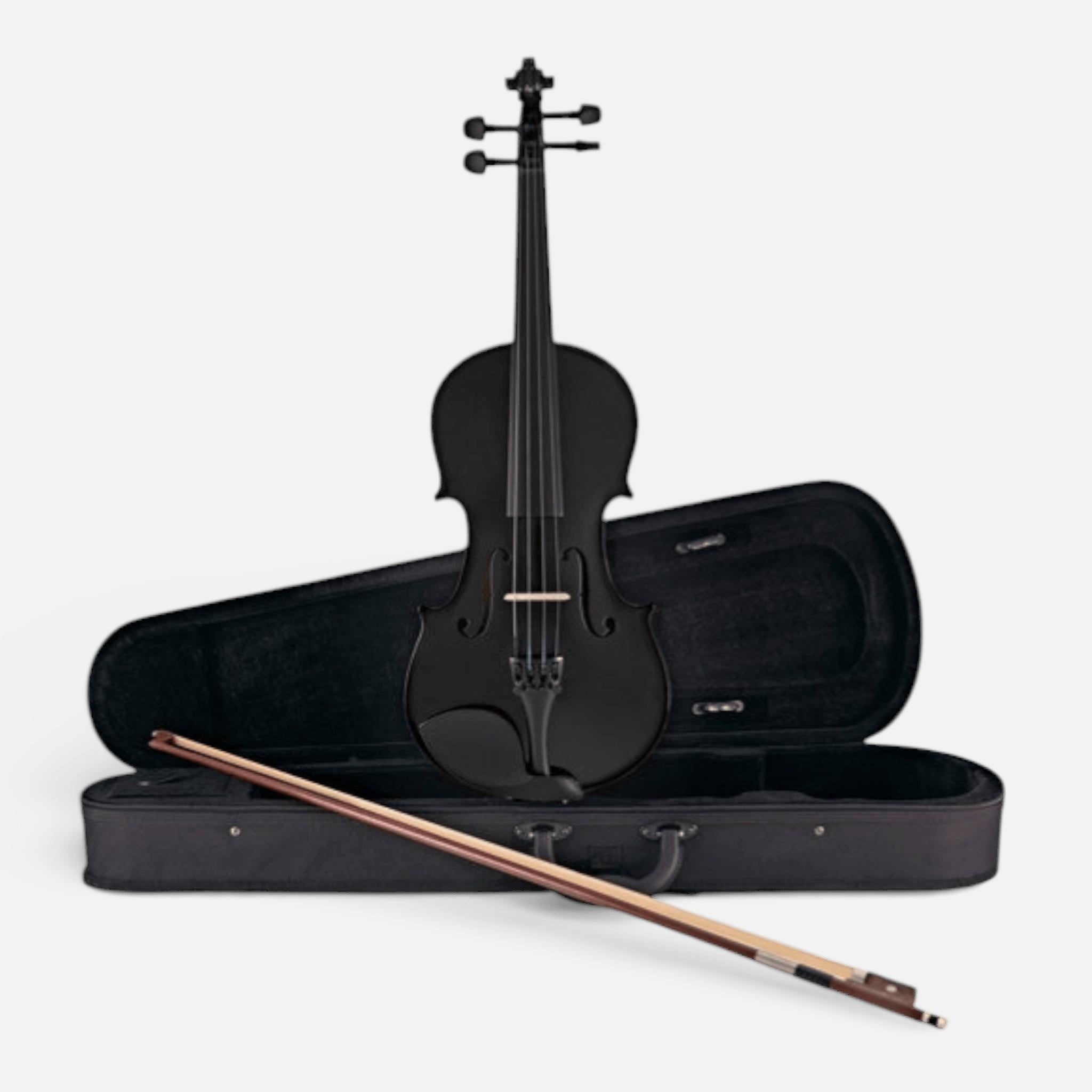 Vioara Clasica 4/4 Negru Perlat Pentru Incepatori si Adulti, Arcus, Sacaz, Geantra Transport