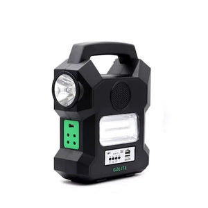 Kit Solar Portabil GDLITE GD-1000A, Panou Solar, USB, Bluetooth, Radio FM, MP3, Lanterna LED, 4 Becuri Incluse, Alimentare 220V - SHAM - Eleganta autentica, Inspiratie modena.