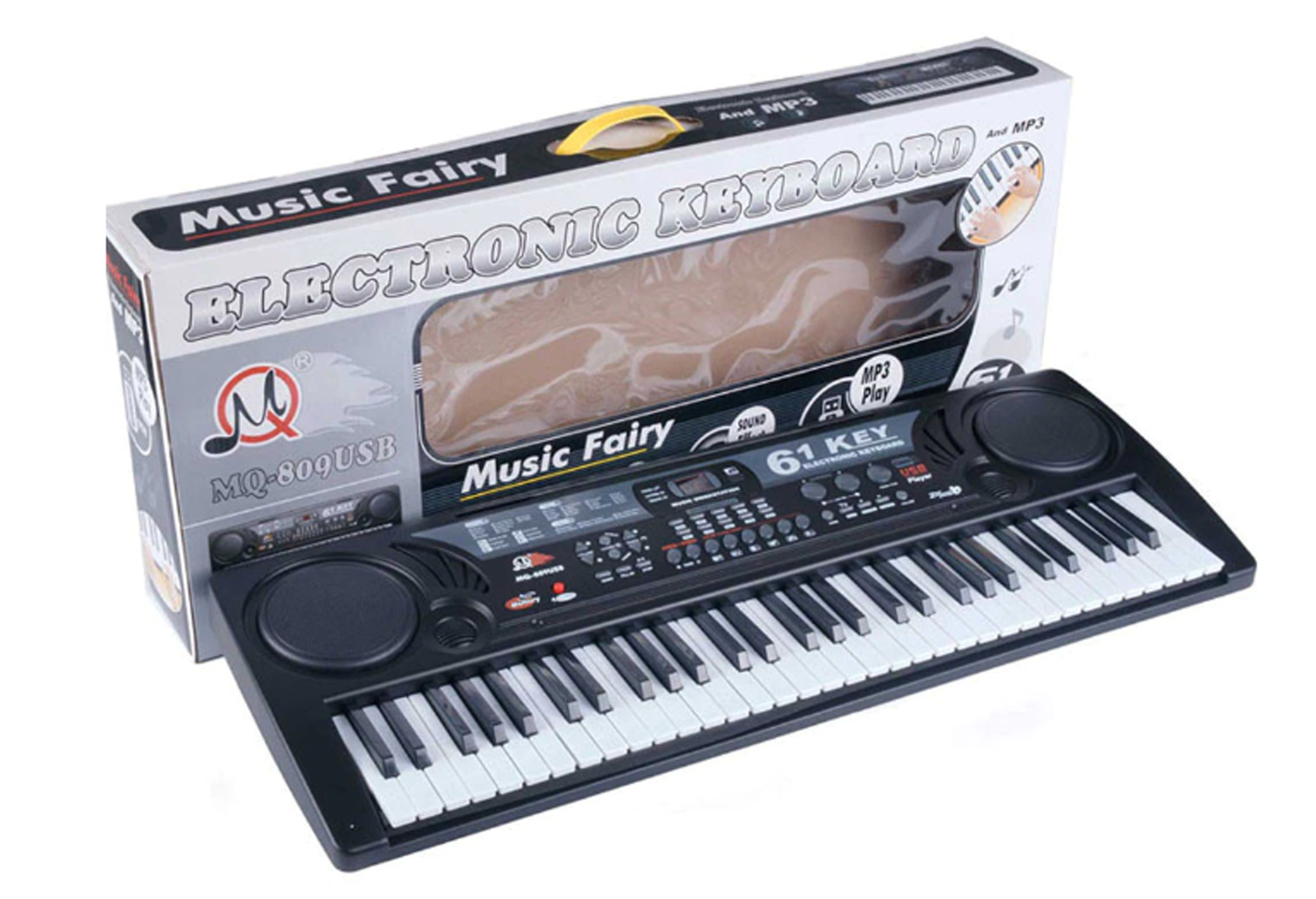 Orga electronica 61 clape MQ-809USB Boxe,MP3,USB,Microfon,Claviatura - SHAM - Eleganta autentica, Inspiratie modena.