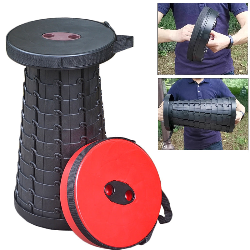 Scaun rotund portabil, retractabil, extensibil cu pliere telescopica pentru camping - SHAM - Eleganta autentica, Inspiratie modena.