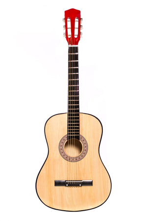 Chitara Clasica Crem/Natur 4/4 38" ( 95 X 35 CM ), pentru Incepatori si Adulti, Recomandata peste 8-10 ani, 6 Corzi Metalice, 20 De Taste - SHAM - Eleganta autentica, Inspiratie modena.